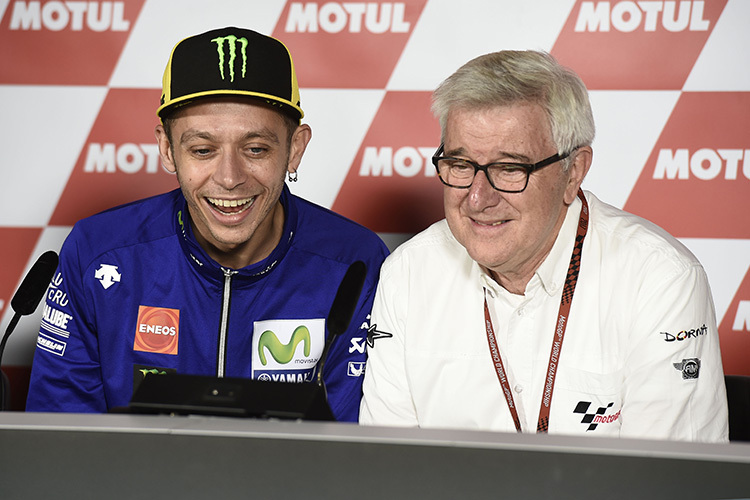 Valentino Rossi mit Nick Harris