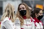 Sophia Flörsch (Mitte) mit Beitske Visser und Tatiana Calderón