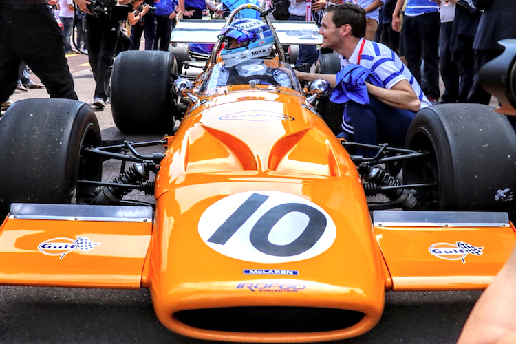 Mika Häkkinen im 1970er McLaren