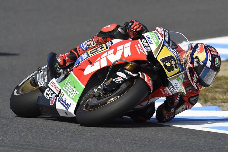 Stefan Bradl auf dem Weg zum siebten Rang in Motegi