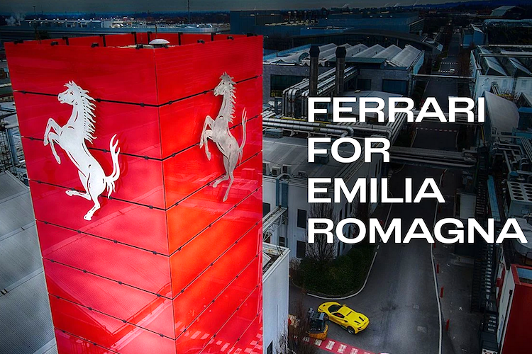 Ferrari hilft den Menschen in der Emilia-Romagna