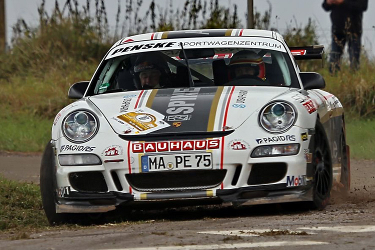 Timo Bernhard bei der Saarland-Rallye