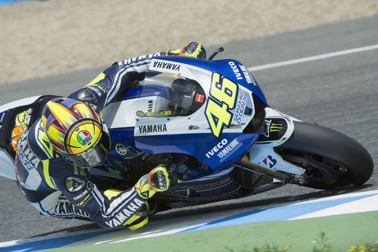 Valentino Rossi beim Jerez-Test