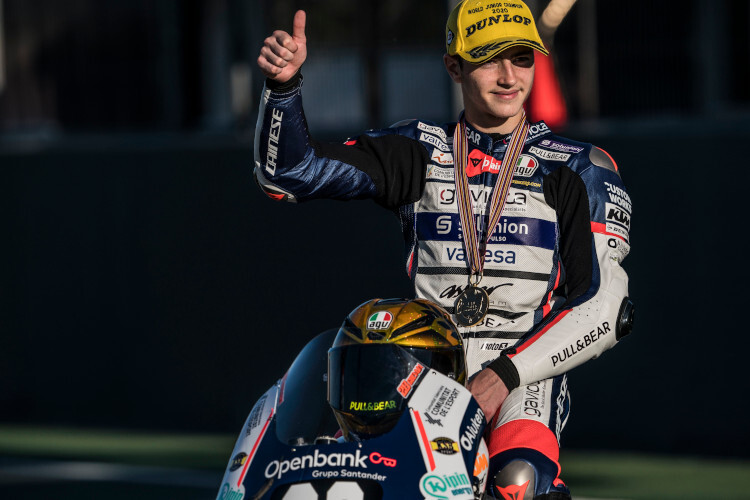 Der Moto3-Junioren-Weltmeister Izan Guevara