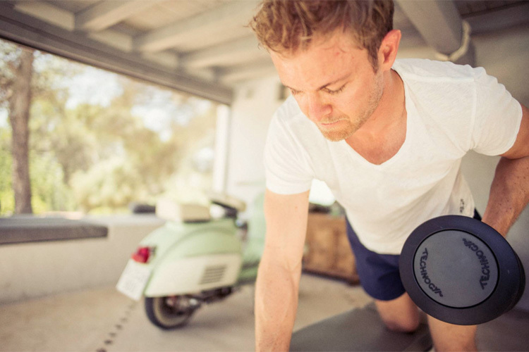 Nico Rosberg beim Training zuhause in Monaco