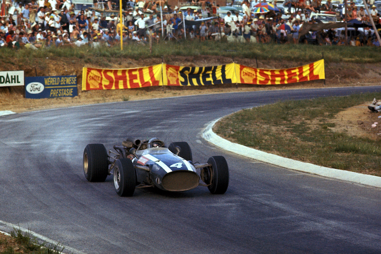 Pedro Rodríguez feierte am Neujahrstag 1967 in Kyalami im Cooper-Maserati T81 seinen ersten GP-Sieg