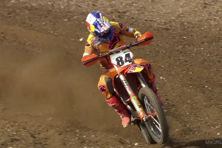 Jeffrey Herlings gewann das Qualifikationsrennen in Matterley Basin