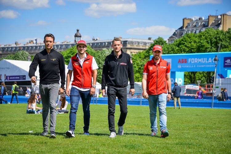 André Lotterer, Daniel Abt, Maro Engel und Nick Heidfeld (v.l.)