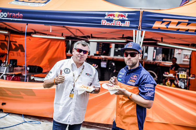 Alex Doringer (rechts) bei der Dakar 2017