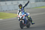 Pure Erleichterung: Alex Lowes holt das erste Podium für Suzuki in der Saison 2015