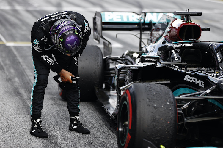 Lewis Hamilton kämpfte mit einem starken Reifenabbau