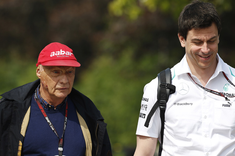 Niki Lauda und Toto Wolff