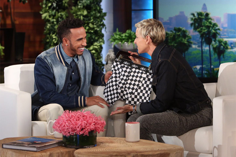 Lewis Hamilton bei Ellen DeGeneres