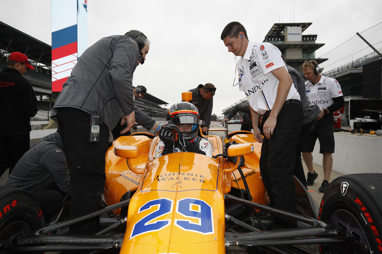 Fernando Alonso absolvierte in dieser Woche seinen Rookie-Test im IndyCar