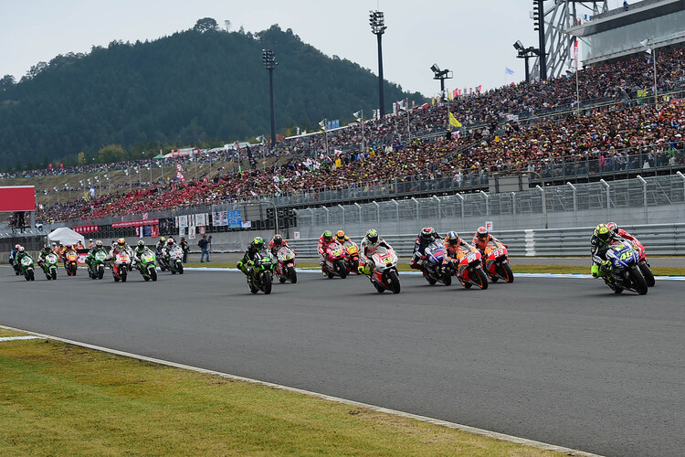 MotoGP-Start in Motegi: Die meisten Fans blieben im Bett