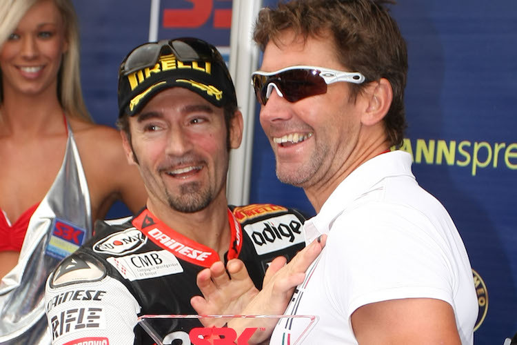 Max Biaggi und Troy Bayliss zeitgleich auf der Rennstrecke wäre wohl der Traum vieler Superbike-Fans