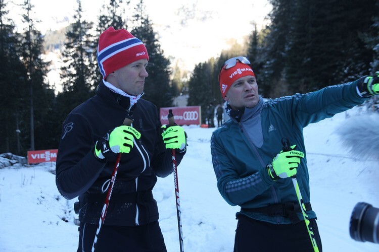 Mattias Ekström mit Tobias Angerer