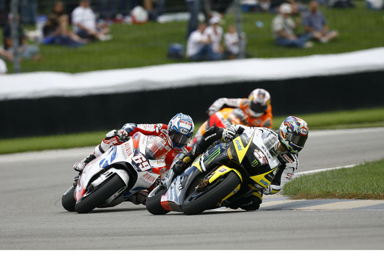 Im Ziel war Nicky Hayden (69) vor Colin Edwards (5)