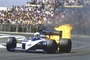 Andrea de Cesaris 1987 in Silverstone mit Brabham