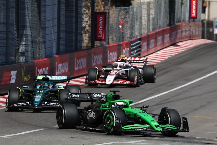 Nico Hülkenberg vor Lance Stroll und Oliver Bearman