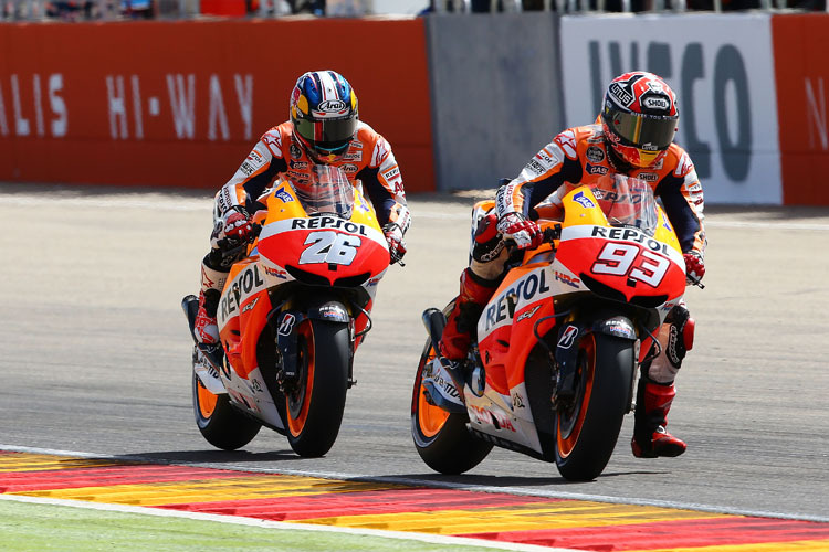 Pedrosa und Marquez in Aragon