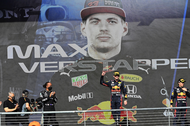 Max Verstappen nach seinem Sieg in Austin 2021