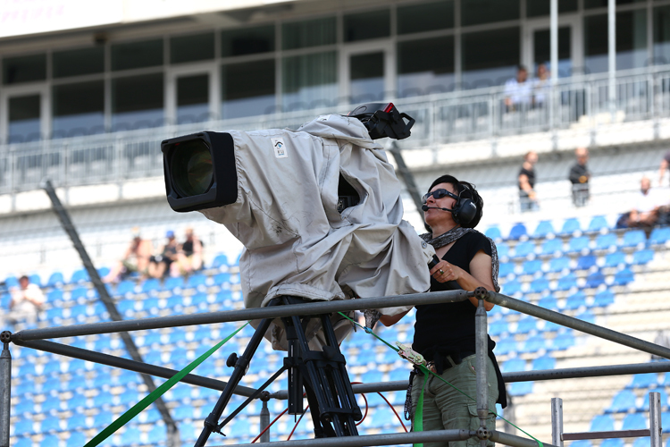 Auf dem Lausitzring wird gefilmt