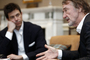 Ineos-CEO Sir Jim Ratcliffe (r.) und Mercedes-Motorsportdirektor Toto Wolff verkündeten die F1-Partnerschaft im Februar