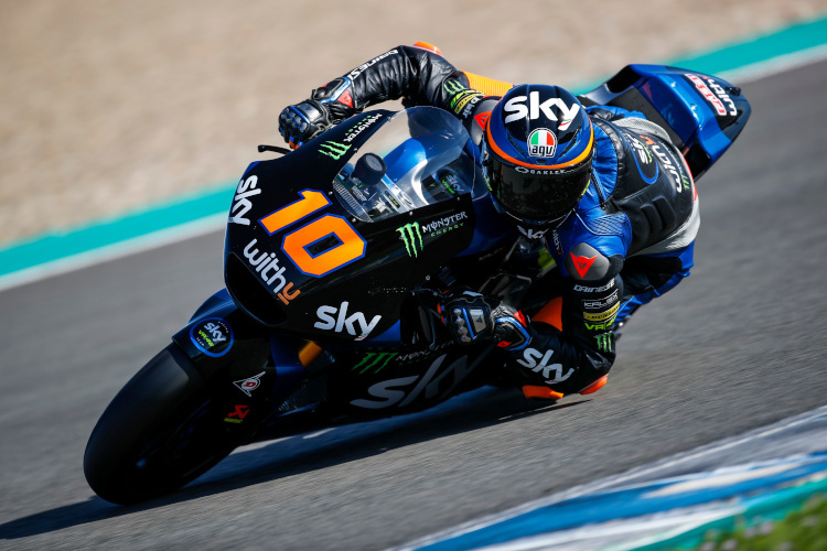 Luca Marini beim Moto2-Test in Jerez