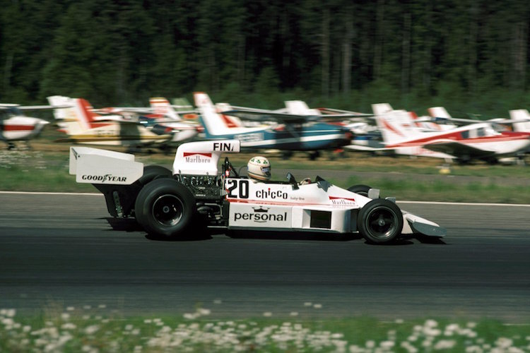 Der Ire Damien Magee mit einem Williams-Ford beim Grossen Preis von Schweden 1975