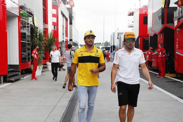 Carlos Sainz und Fernando Alonso