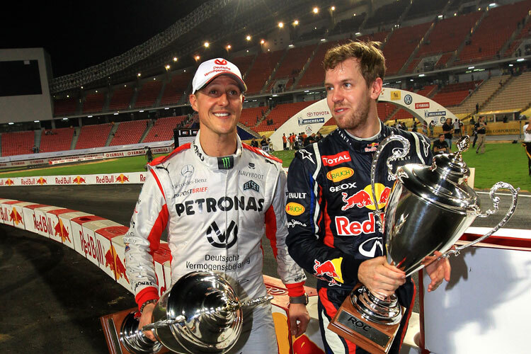 Michael Schumacher und Sebastian Vettel in Bangkok 2012