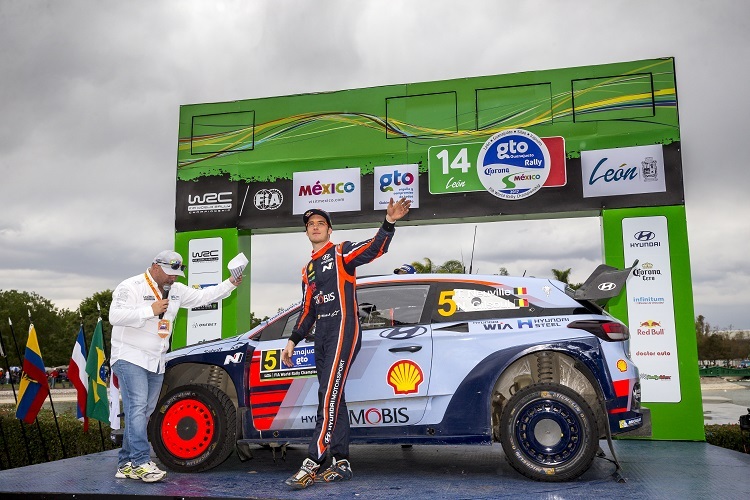 Thierry Neuville endlich auf dem Podium