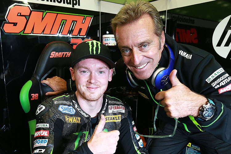 Bradley Smith mit Hervé Poncharal