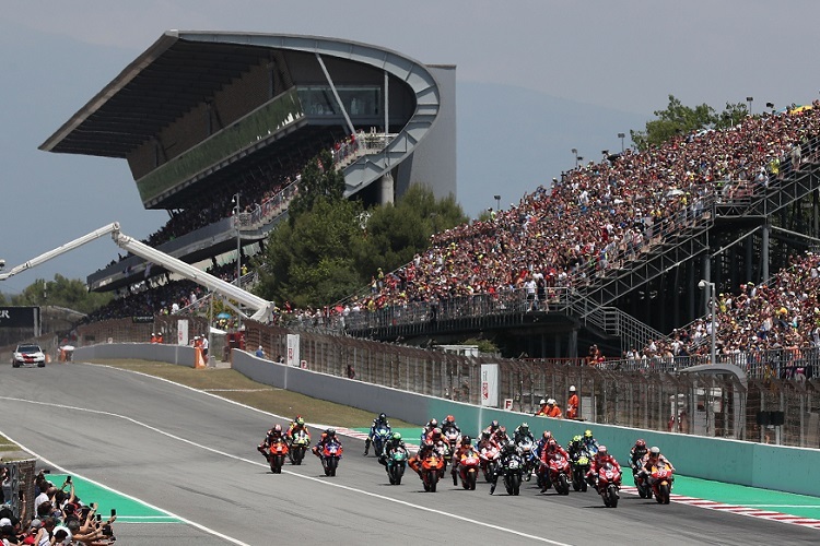 Der MotoGP-Start in Barcelona