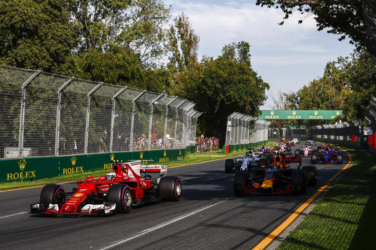 Max Verstappen kam nicht an Kimi Räikkönen vorbei