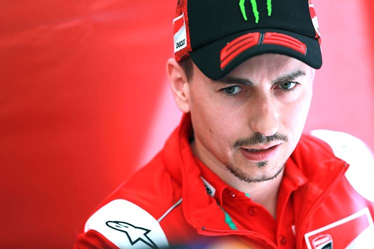 Ducati-Pilot Jorge Lorenzo 