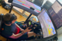 Max Verstappen in seinem Simulator