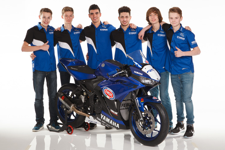 Die sechs Supersport-Youngster der bLU cRU 2017