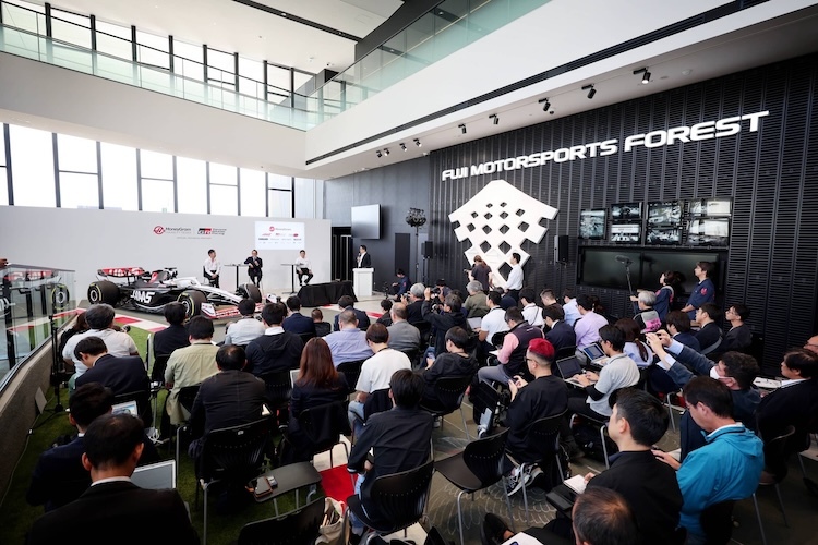 Die Pressekonferenz zur Toyota-Partnerschaft fand am Fuji Speedway statt