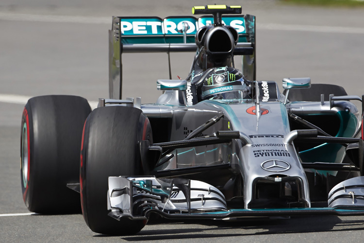 Nico Rosberg auf dem Weg zur Pole-Position