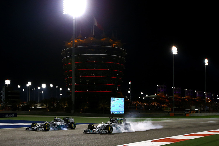 Kommt es in Abu Dhabi zum grossen Nacht-Showdown zwischen Hamilton und Rosberg?