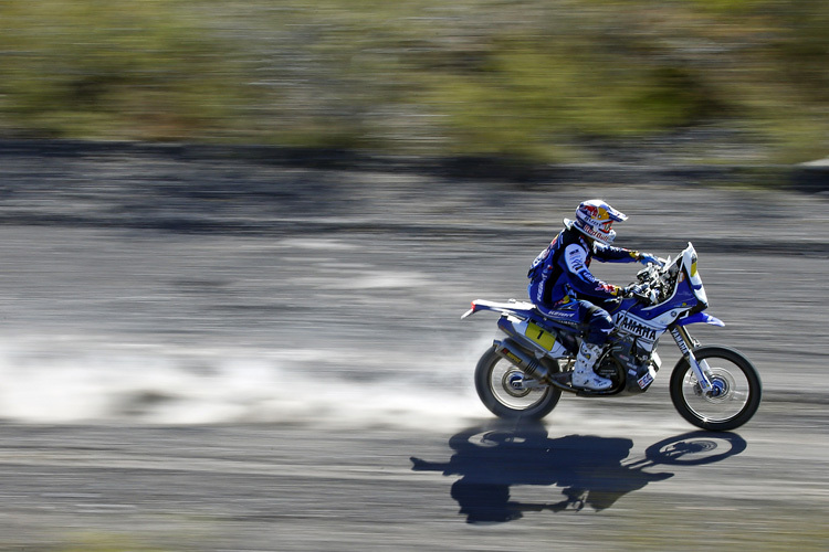 Cyril Despres rast dem ersten Yamaha-Sieg 2014 entgegen