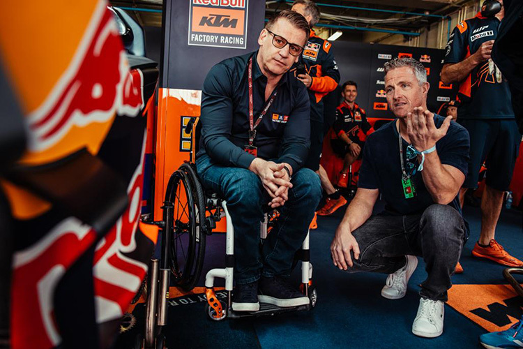 KTM-Motorsport-Direktor Pit Beirer mit Ralf Schumacher