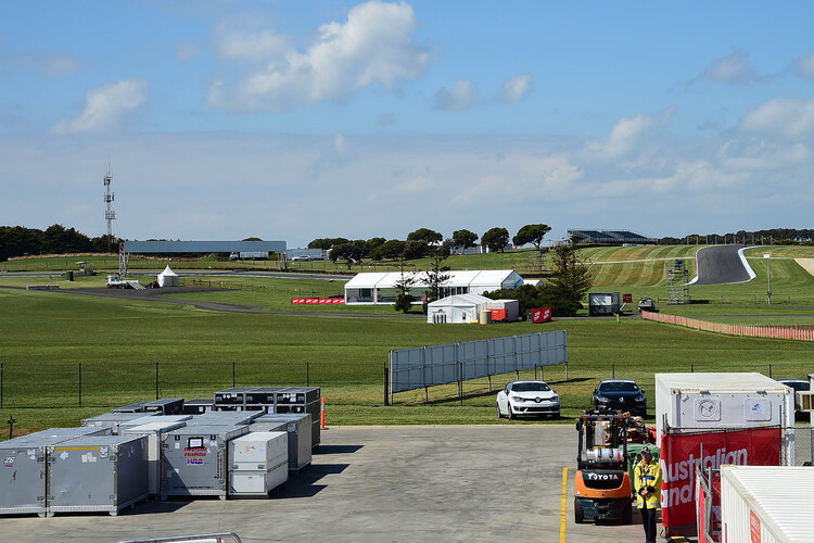 Die Piste auf Phillip Island vor dem ersten Training