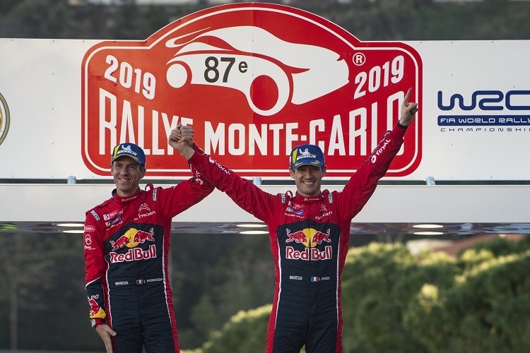 Die Auftaktsieger Julien Ingrassia (li.) und Sébastien Ogier