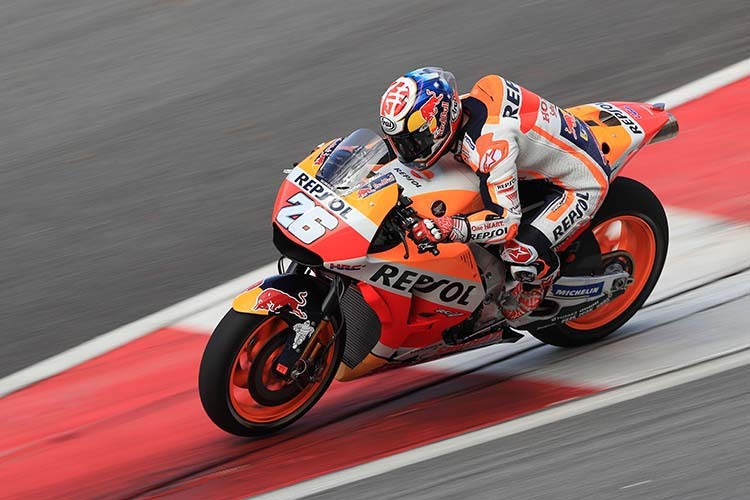 Dani Pedrosa auf der Repsol-Honda in Sepang