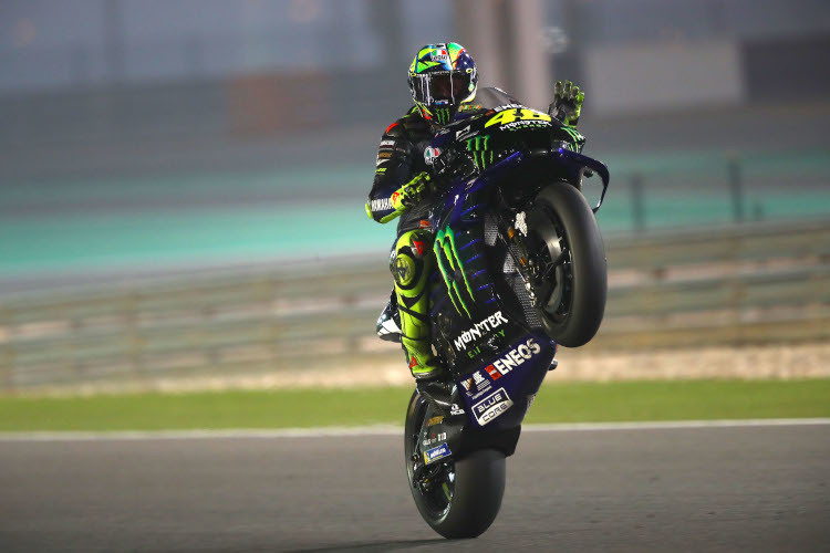 Valentino Rossi beim Katar-Test 2020