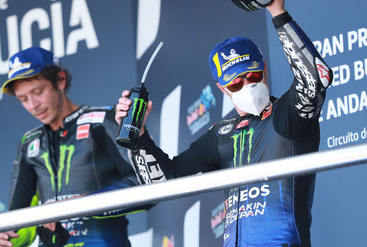 Beim Andalusien-GP standen Valentino Rossi und Maverick Viñales gemeinsam auf dem Podium