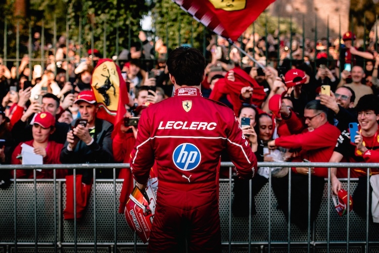 Leclerc freute sich über die zahlreich erschienenen Fans